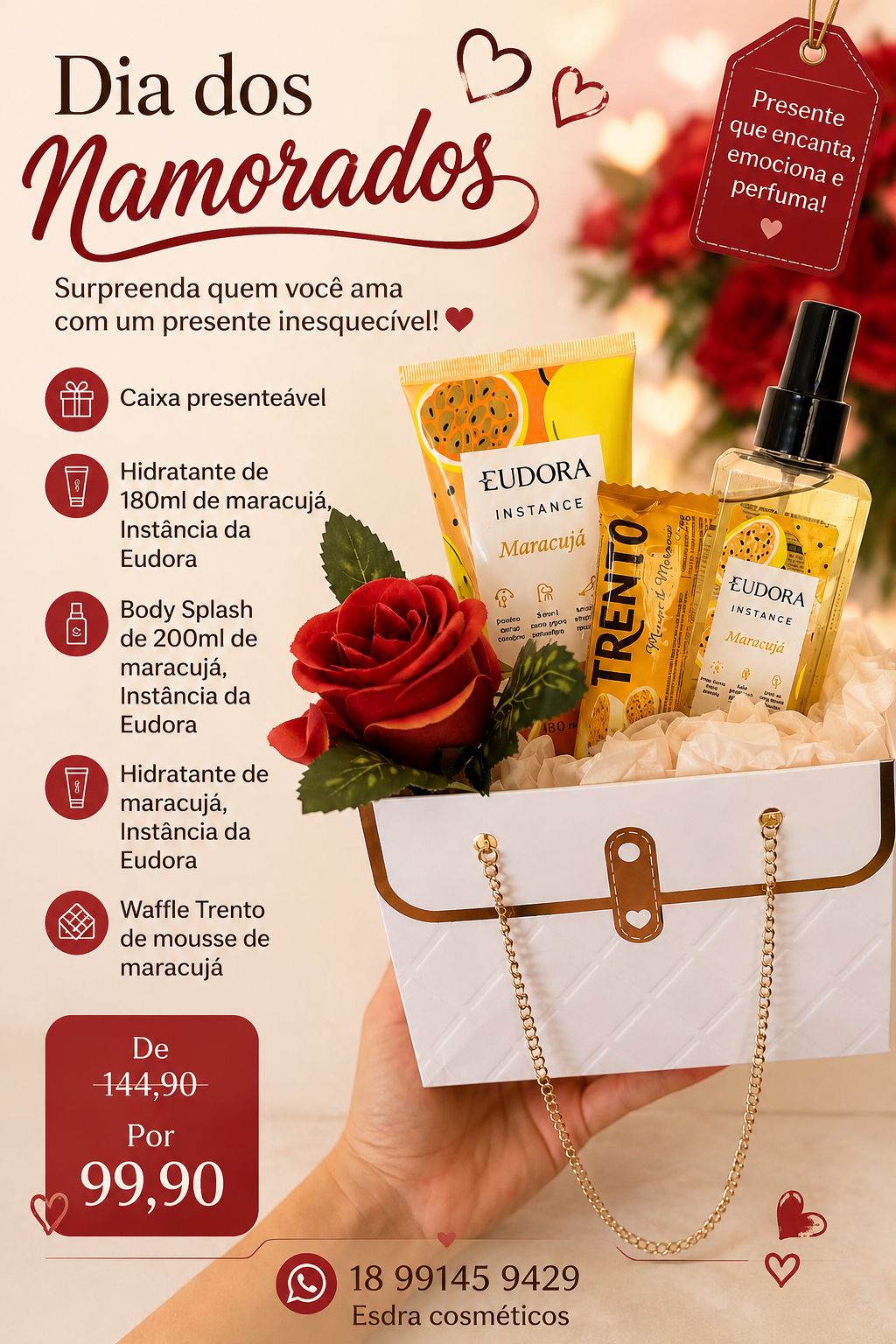 Caixa Presente Eudora Instance Maracujá