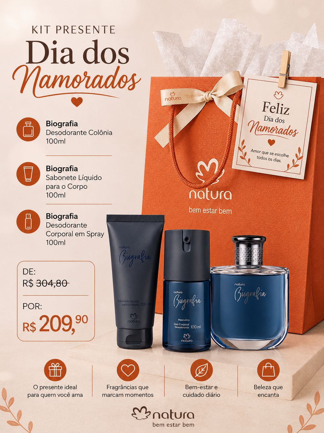 Kit Biografia Masculino