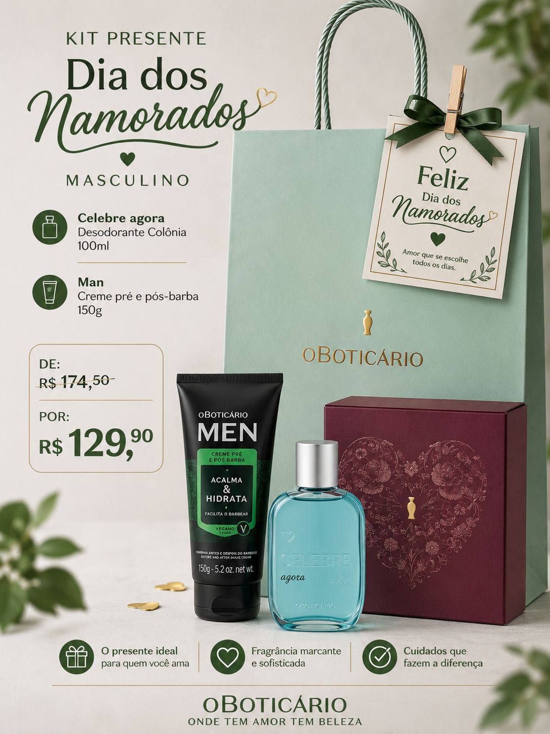 Kit Masculino Celebre Agora
